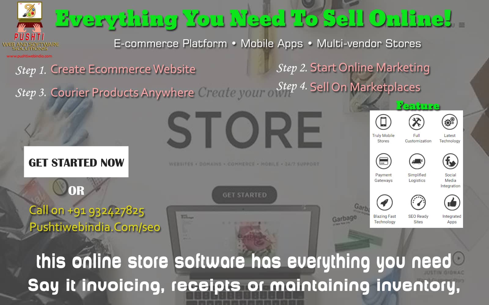 Create Online E-commerce Store | Signup To Get Your Ecommerce Website | Everything You Need To Sell Online!